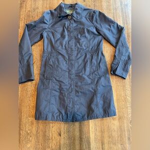 Eddie Bauer Navy Christine Trench Coat - Size XS